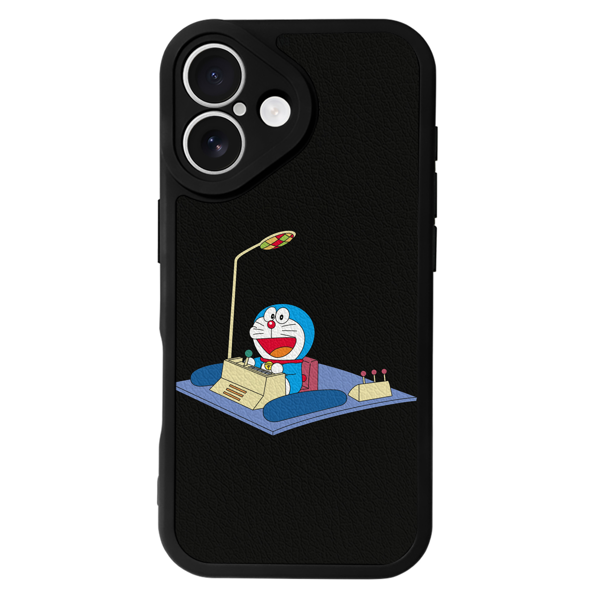 （画像用） ドラえもん Doraemon 【iPhone 16シリーズ対応】シリコンスマホケース（レザー調） 材質：シリコン